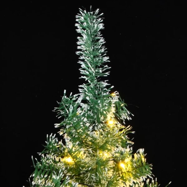 vidaXL Artificial Christmas Tree 300 LEDs & Flocked Snow 70.9" - Image 2