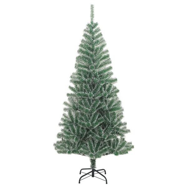 vidaXL Artificial Christmas Tree 300 LEDs & Flocked Snow 70.9" - Image 4