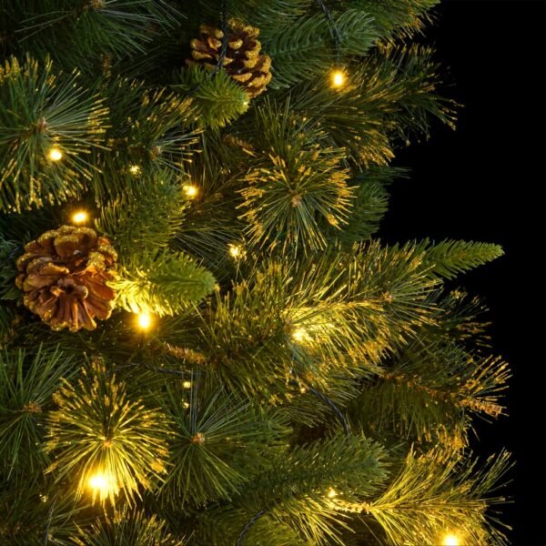 vidaXL Artificial Hinged Christmas Tree 300 LEDs 82.7" - Image 2