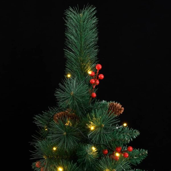 vidaXL Artificial Hinged Christmas Tree 300 LEDs 70.9"