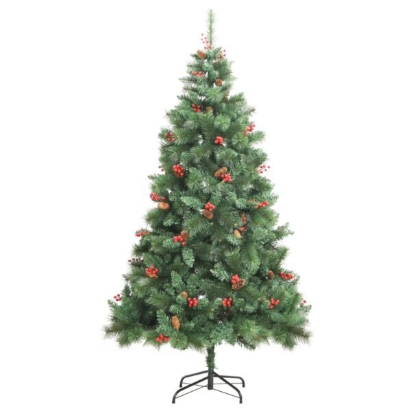 vidaXL Artificial Hinged Christmas Tree 300 LEDs 70.9" - Image 3