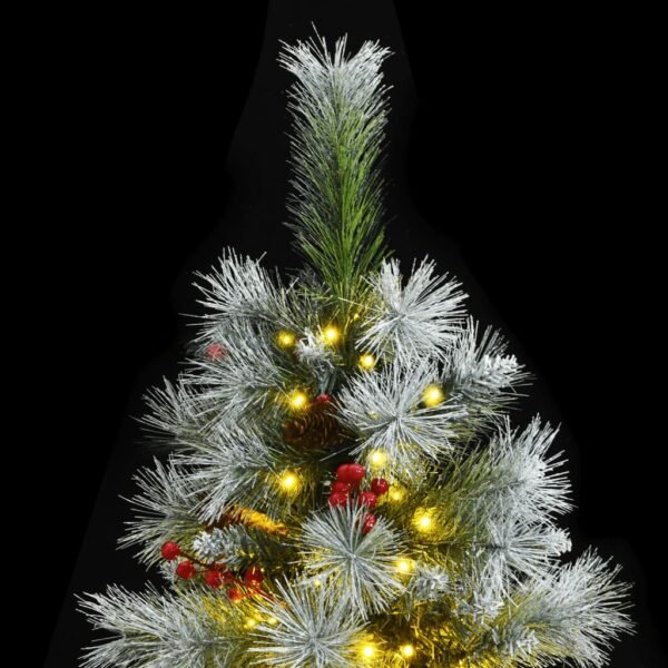 vidaXL Artificial Hinged Christmas Tree 300 LEDs 94.5"