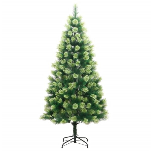 vidaXL Artificial Hinged Christmas Tree 150 LEDs & Ball Set 59.1" - Image 4