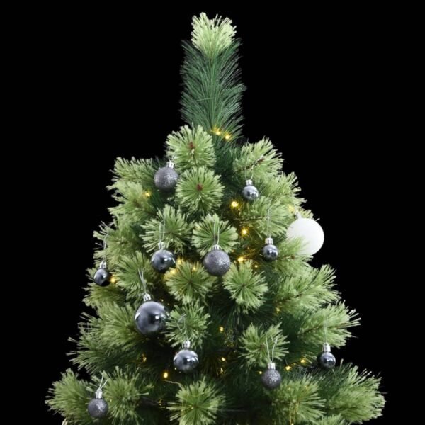 vidaXL Artificial Hinged Christmas Tree 150 LEDs & Ball Set 59.1"