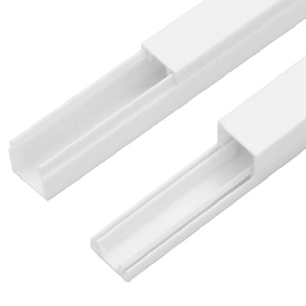 vidaXL Cable Trunking 0.4"x0.4" 32.8' PVC - Image 4