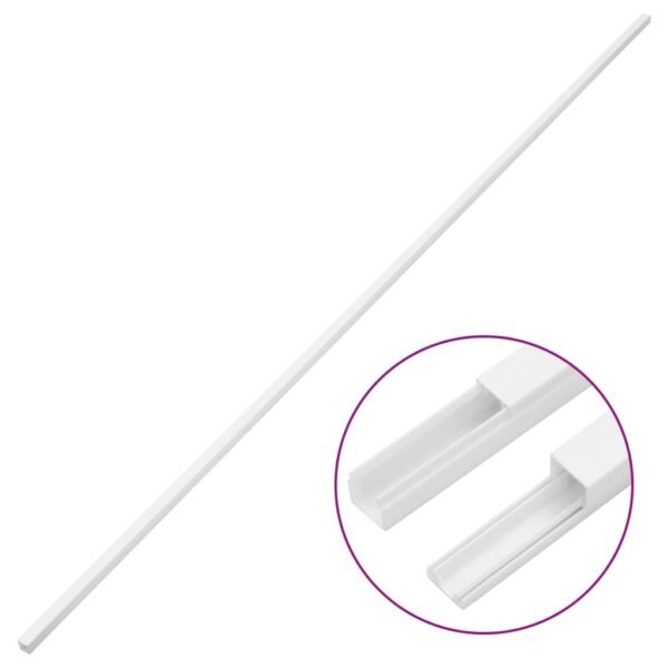 vidaXL Cable Trunking 1.2"x0.6" 32.8' PVC