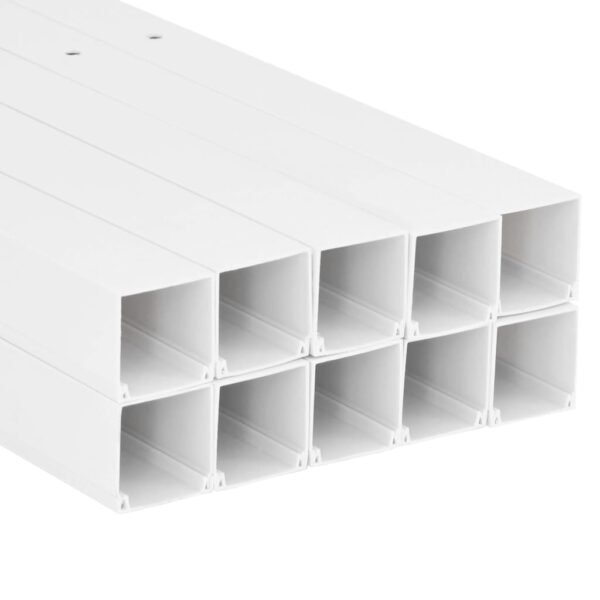 vidaXL Cable Trunking 1.6"x1" 32.8' PVC - Image 3