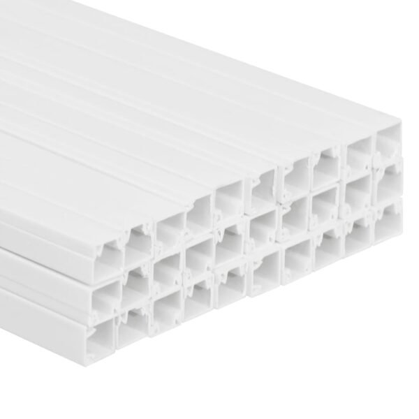 vidaXL Cable Trunking 0.6"x0.4" 98.4' PVC - Image 3